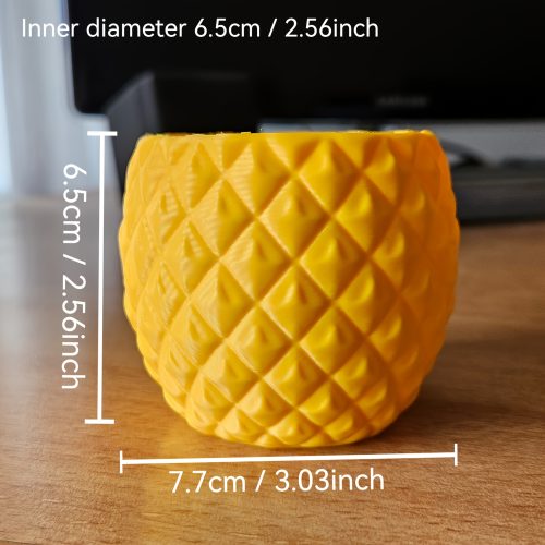 1pc Fresh Pastoral Style Plastic Flower Pot, Self-Contained Realistic Texture 3D Fruit Pattern, Exquisite And Cute Shape, Suitable for Desktop Succulent And Air Plant Placement, Easy And Versatile