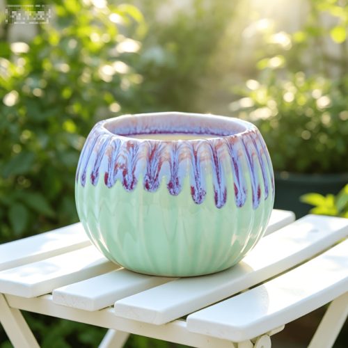 Hand-glazed Cream Pumpkin Succulent Flowerpot | Colorful Ceramic Gardening Breathable Pot | Succulent Plantingu002F Home Decorationu002F Niche Gift-giving Artifact (artisan Handiwork, Cute Design, Gardening Aesthetic Style) Gardening Gift,home Decor
