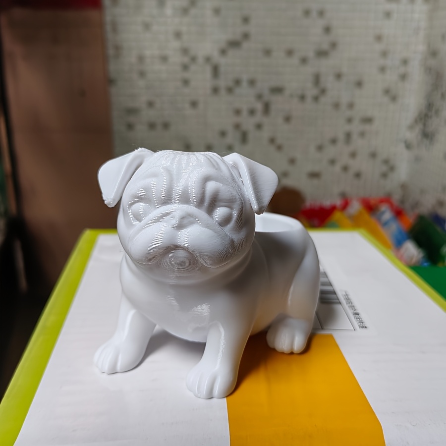 Pug-Shaped Succulent Planter & Desktop Storage Box - Cute Pug Pot Suitable for Plants or Small Organizers, Lightweight Plastic u002FOutdoor Use with Pug-Themed, Irregular Shape for Office Decor, Multi-Functional Holder Gardening Gift,home Decor - Image 8