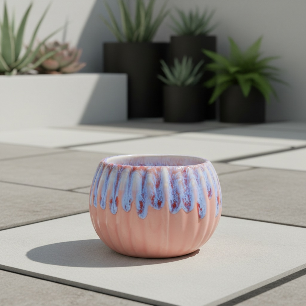 Hand-glazed Cream Pumpkin Succulent Flowerpot | Colorful Ceramic Gardening Breathable Pot | Succulent Plantingu002F Home Decorationu002F Niche Gift-giving Artifact (artisan Handiwork, Cute Design, Gardening Aesthetic Style) Gardening Gift,home Decor - Image 11